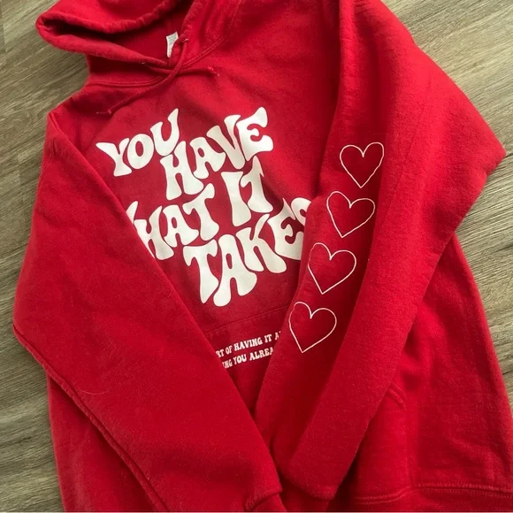 Shop Ludic Red Graphic Sweatshirt - Picture 3 of 5